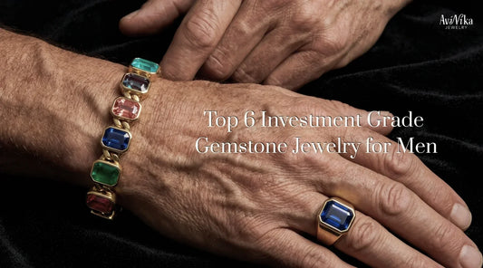 Investment grade gemstone jewelry for men