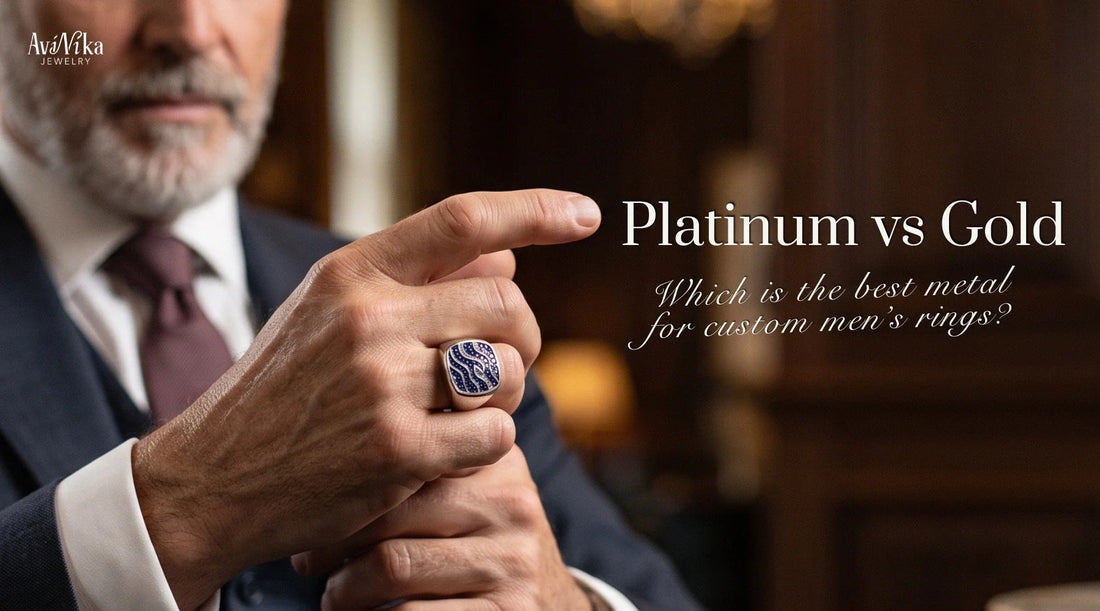 Platinum vs Gold Men’s Ring: Choosing the Best Metal for Your Custom Ring