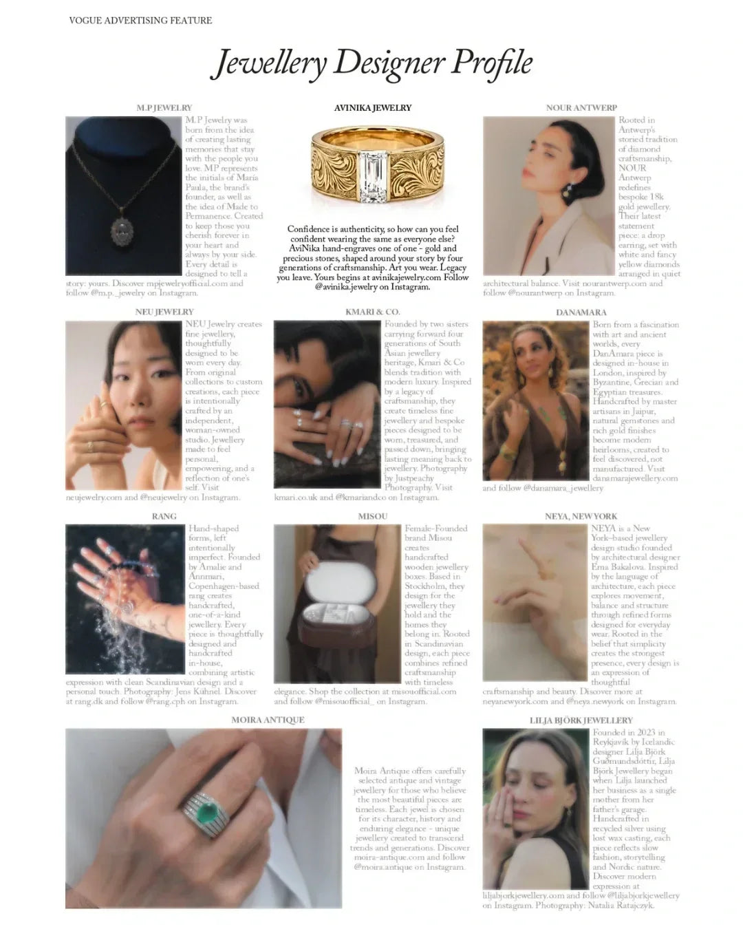 Vogue October 2026 Jewelry Designer Profile