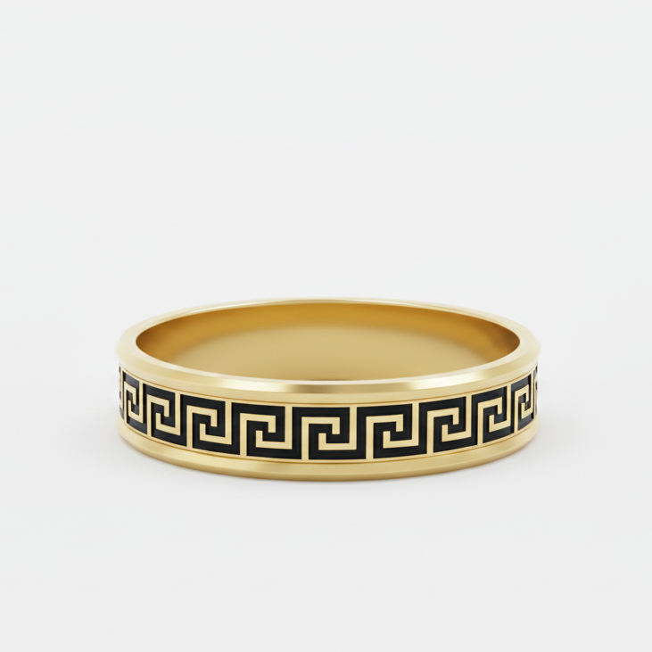 AviNika Jewelry Miandarin Gold Wedding Band