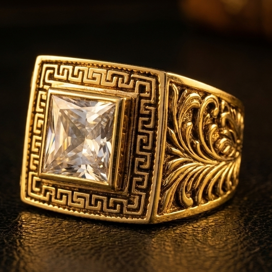 Emperor's Lab Diamond Code Ring