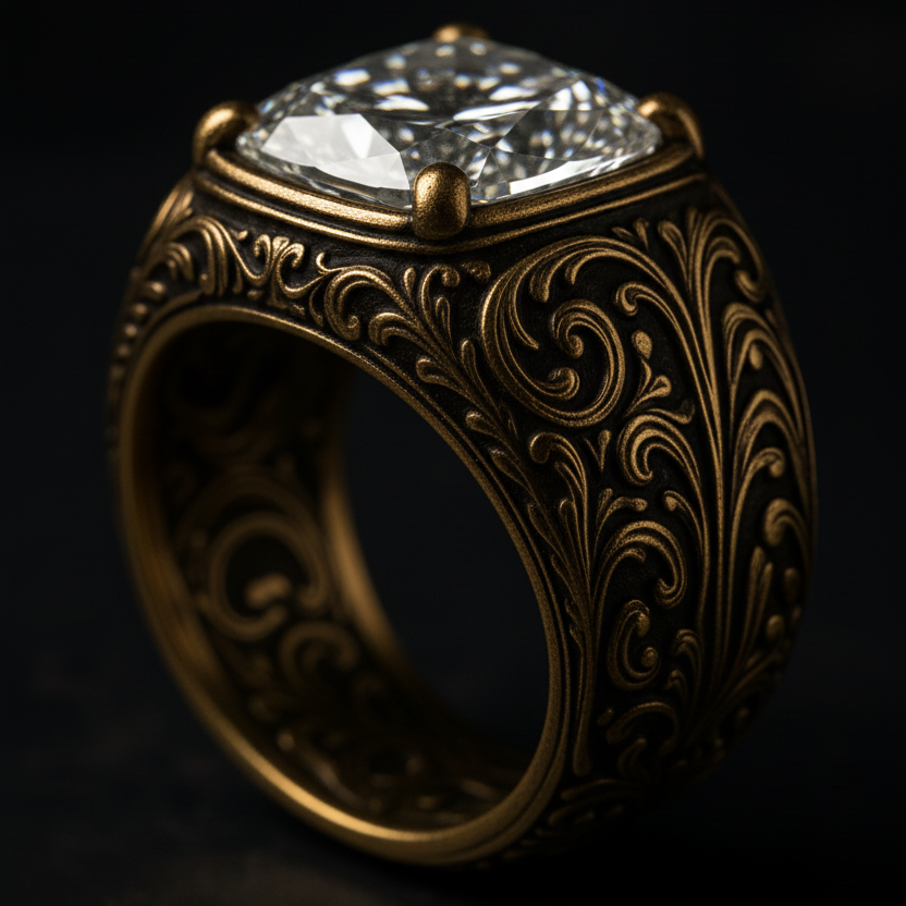 Maharaja's Legacy Mens Diamond Ring