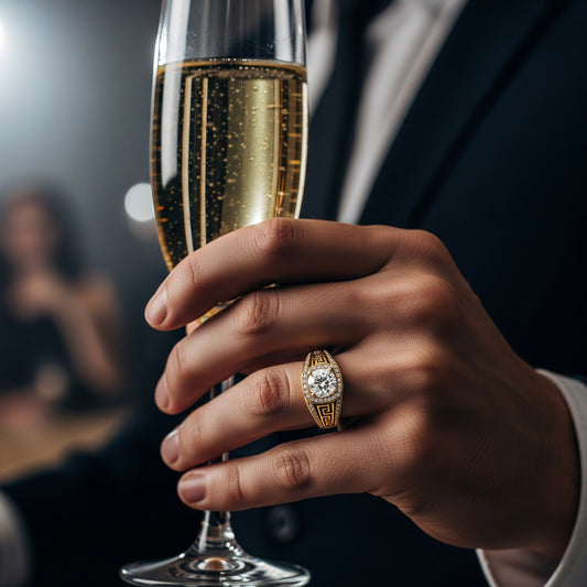 AviNika Jewelry Meander Ring 18k solid gold