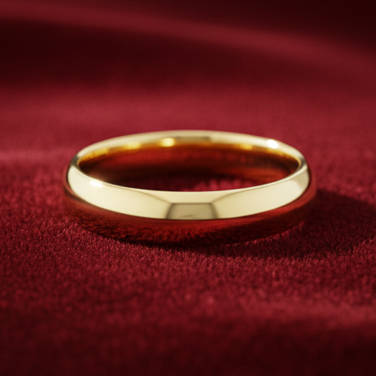 AviNika Jewelry Men's Gold Wedding Band