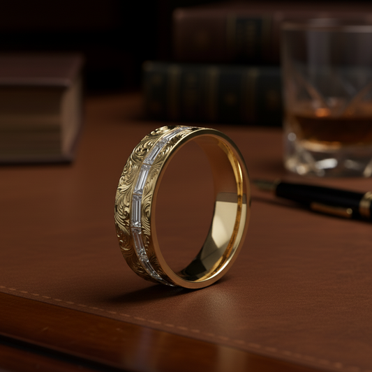 AviNika Jewelry Men's Wedding Band