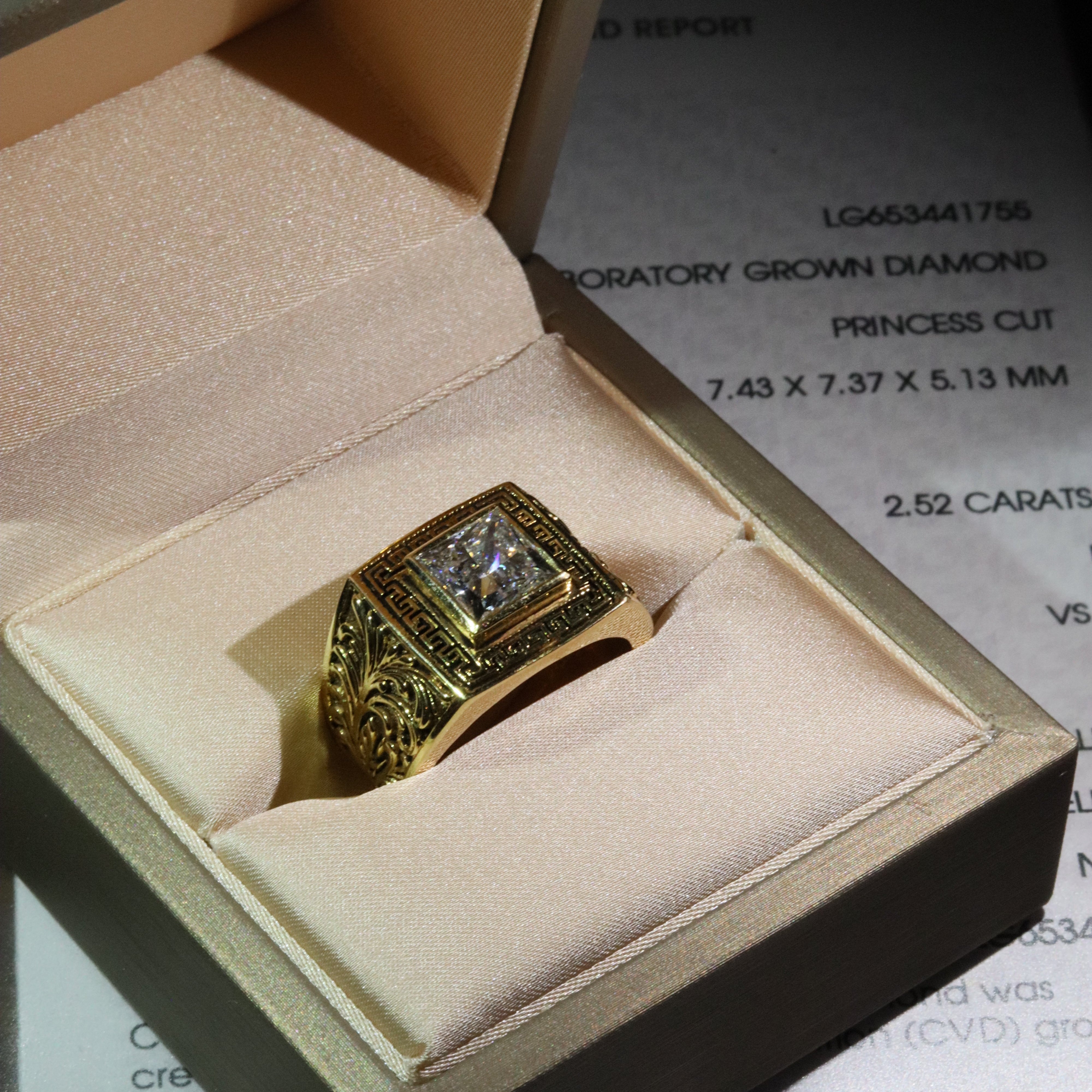 Emperor's Lab Diamond Code Ring | Avinika Jewelry – AviNika Jewelry