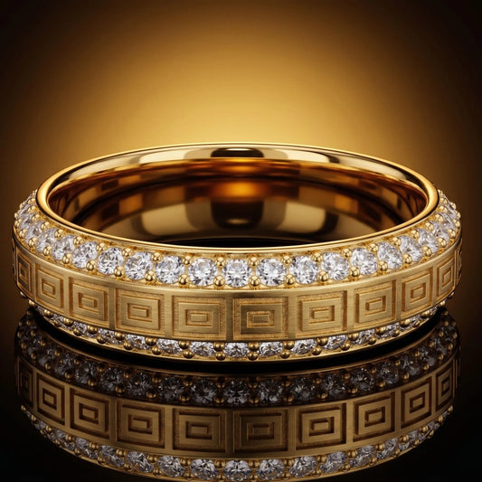 5mm Men’s Diamond Wedding Ring in 18k Gold