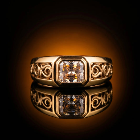Avi's Wedding Band Lab Diamond
