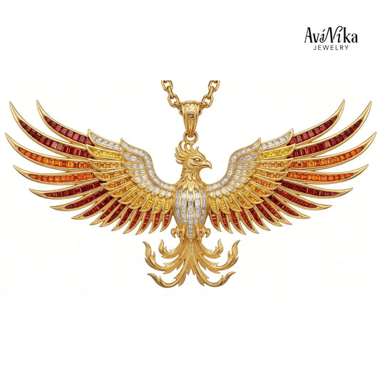 Kyiv Sapphire 14k Gold Pendant | AviNika Jewelry