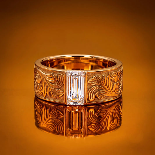 The Laurel Band with Lab Diamond