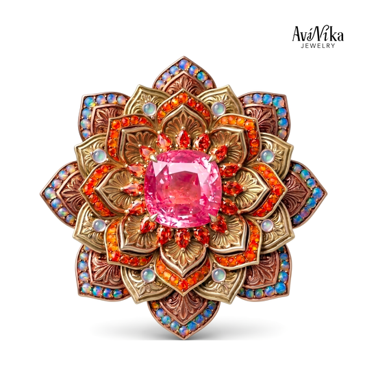 Padparadscha Sapphire Pendant
